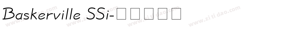 Baskerville SSi字体转换